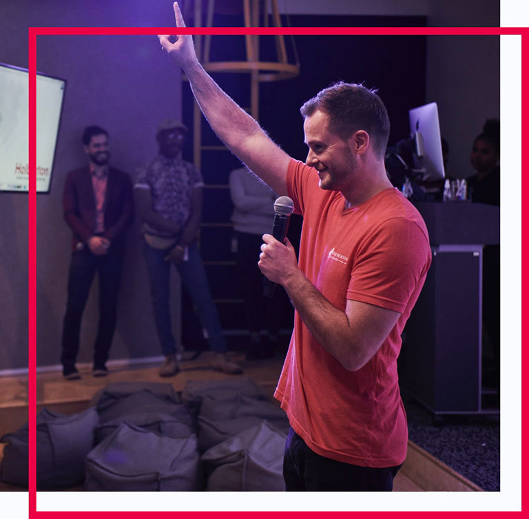 Pictured here is Julien, the CEO and one of the co-founders of Holberton